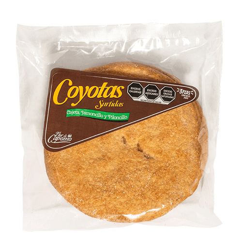 Coyotas surtidas con 3 pza. flor de capomo