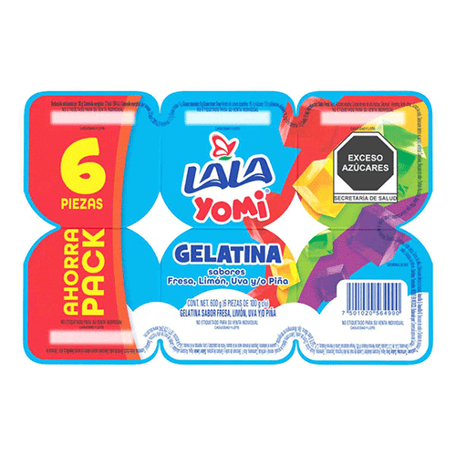 Gelatina surtida lala 6pack