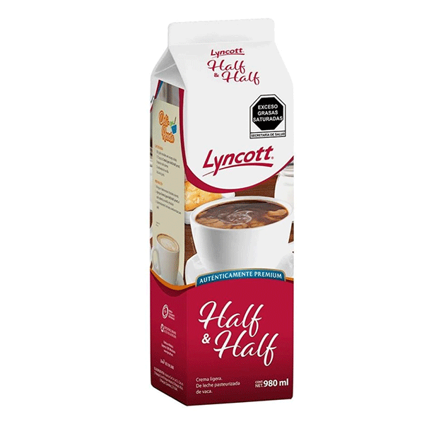 Crema half and half lyncott 980ml