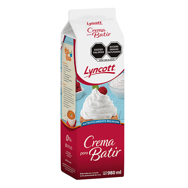 Crema dulce lyncott 980ml