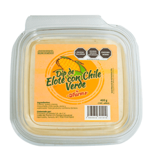 dip de elote con  chile verde 400 gr