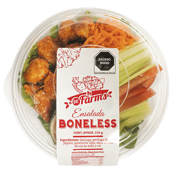 Ensalada boneless dr farms pza