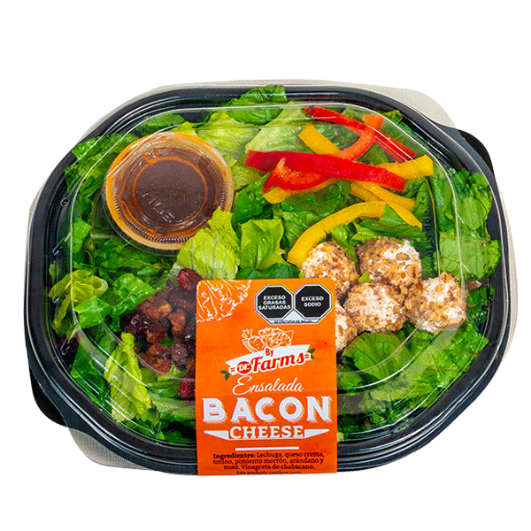 Ensalada bacon cheese dr farms pza