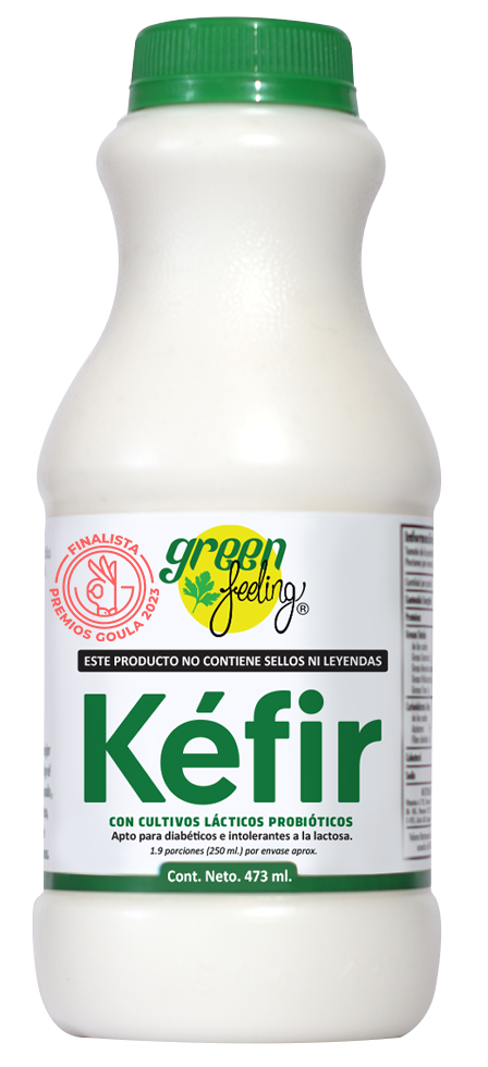Kefir de leche green feeling 473ml pza