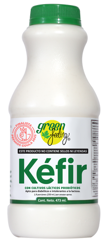 Kefir de leche green feeling 473ml pza