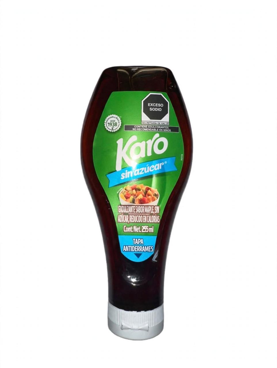 Jarabe De Maíz Sabor Maple Sin Azúcar Karo 255 Ml