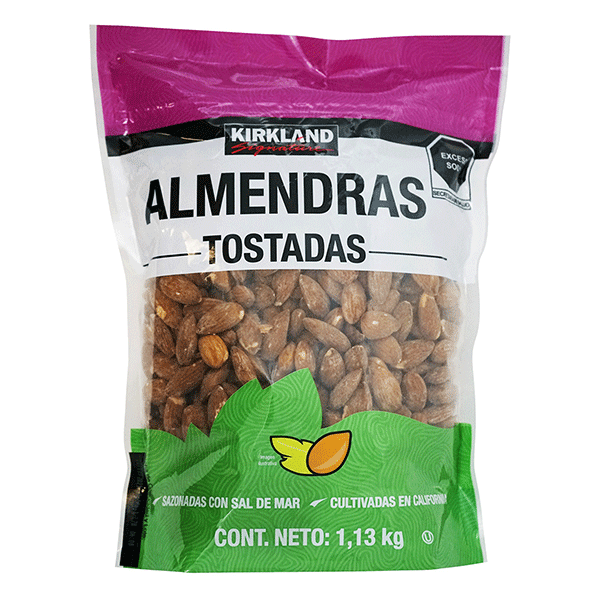 Almendras tostadas kirkland 1.13kg
