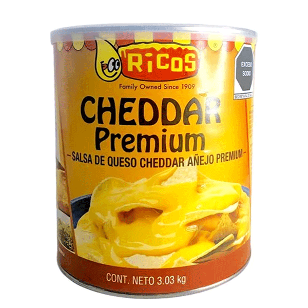 Queso cheddar ricos 3.03kg