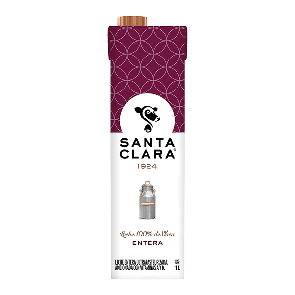 Leche santa clara entera light 1lt