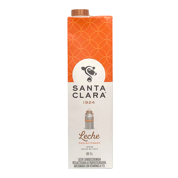 Leche santa clara deslactosada 1lt.