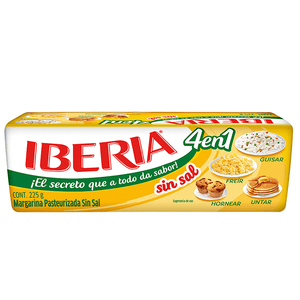 Margarina sin sal iberia 225gr