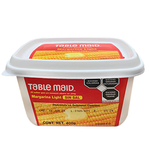 Margarina table maid 400gr s/sal
