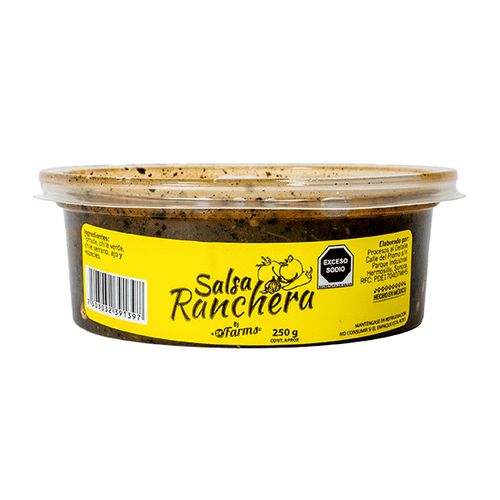 salsa ranchera dr farms 250 gr