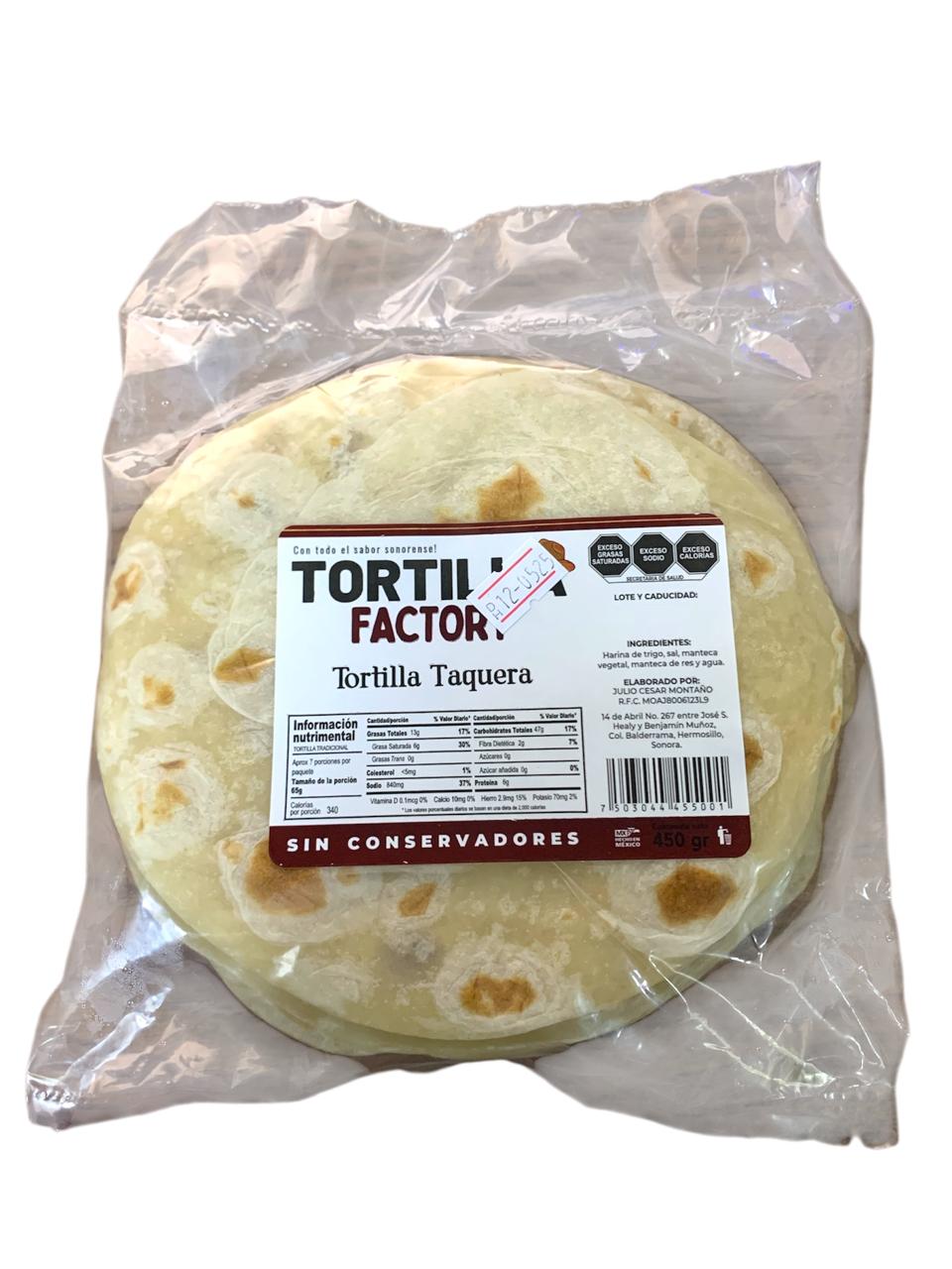 Tortilla Taquera Tortilla Factory 450gr