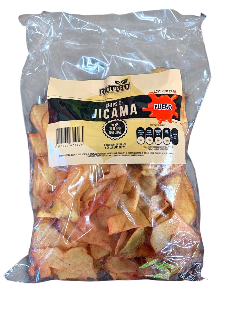 Chips de Jicama sabor Fuego el Álmacen 250gr