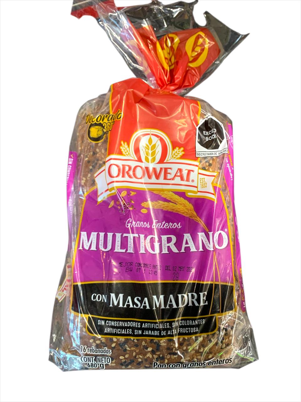 Pan Multigrano 680gr MTA ORO