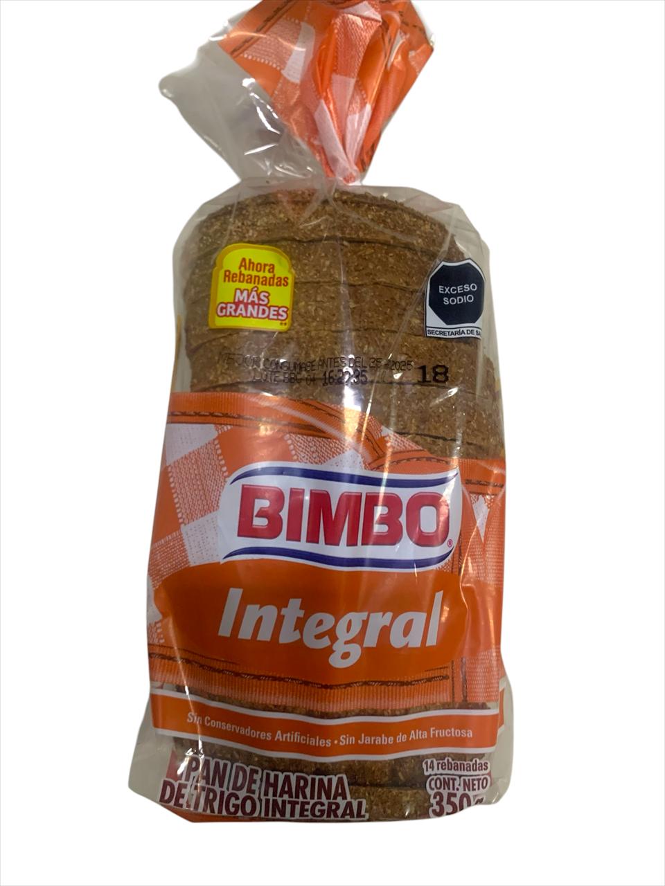 Pan Integral Bimbo Chico 350gr