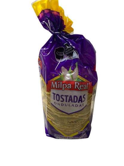 Tostadas Ondulada Milpa Real Tubo