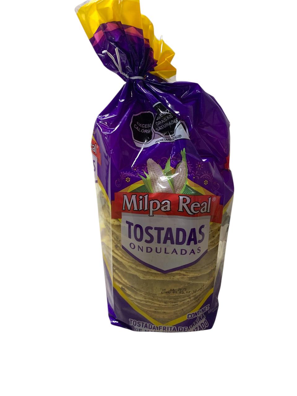 Tostadas Ondulada Milpa Real Tubo