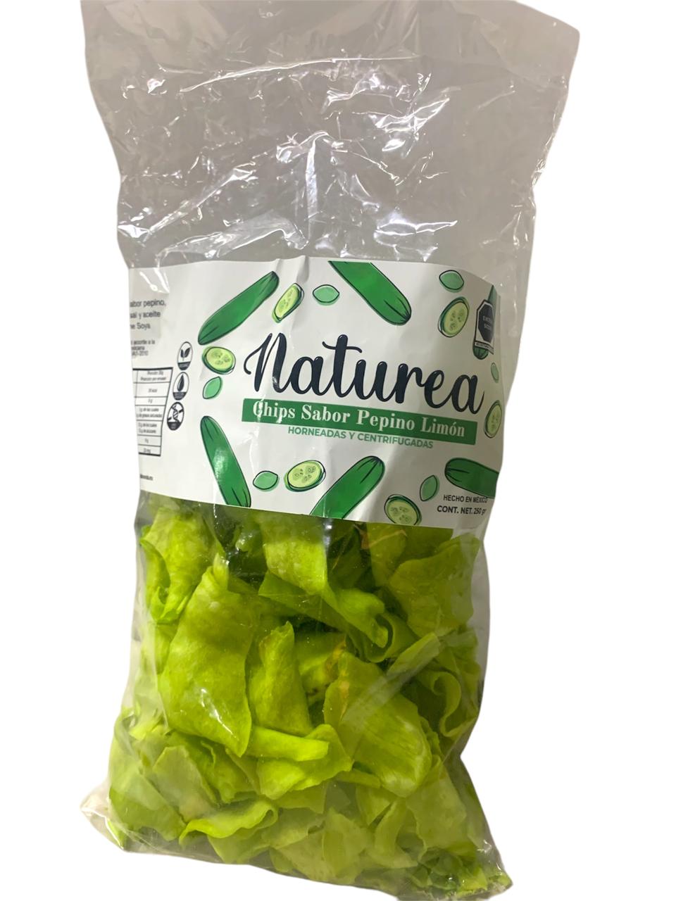 Chips Sabor Pepino Limón Naturea 250gr