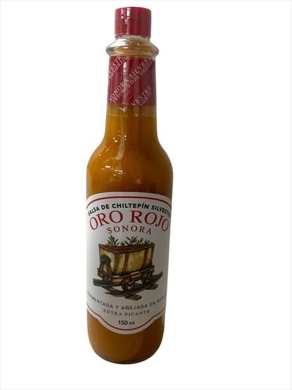 Salsa de Chiltepin Oro Rojo 150ml