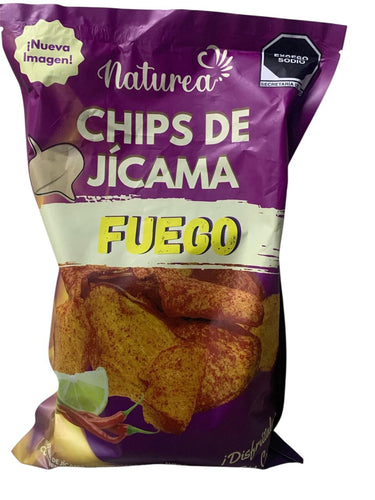Chips de Jicama Sabor Fuego Naturea 250 Gr