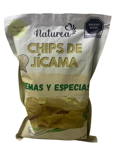 Chips de Jicama Sabor Crema Y Especias Naturea 250 Gr