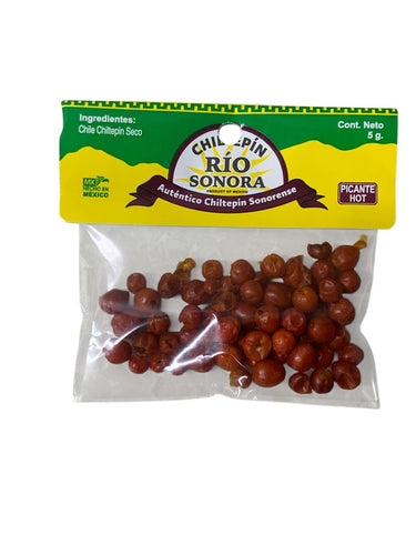 Chiltepín Entero del Río Sonora 5 Gr
