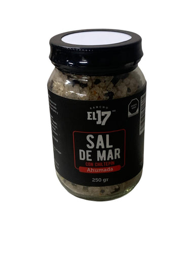 Sal de Mar Ahumada con Chiltepin Rancho El 17 250 Gr