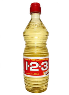 Aceite Vegetal Comestible 1-2-3 500 Ml