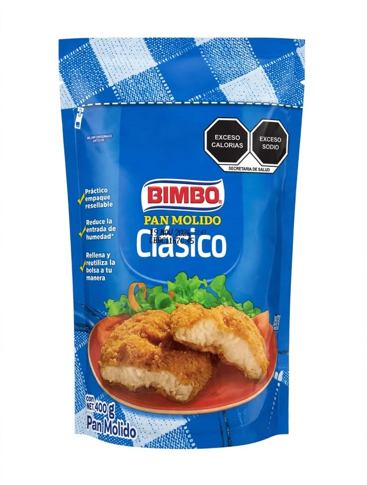 Bimbo Pan Molido Clásico 400 Gr