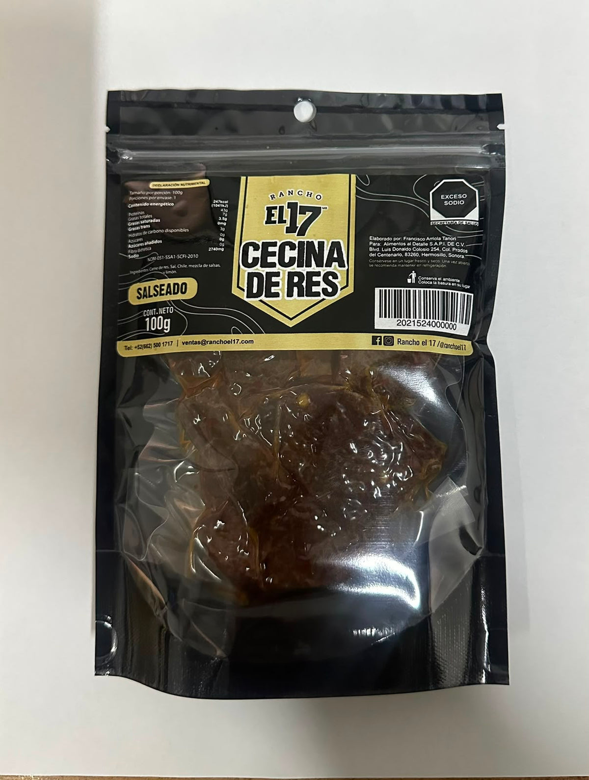 Cecina De Res Salseada R17 100 Gr