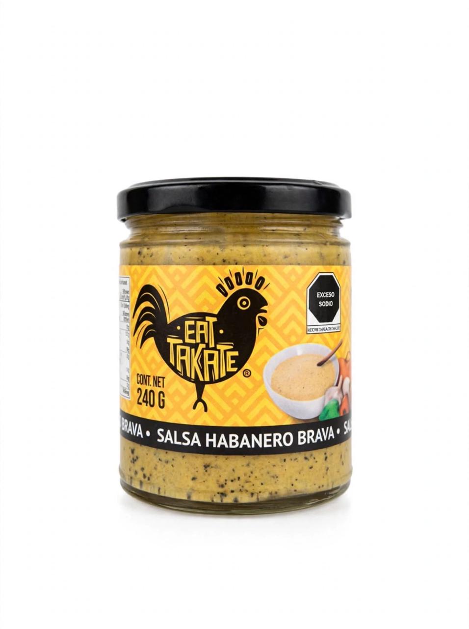 Salsa De Chile Habanero Brava Eat-Takate 240 Gr