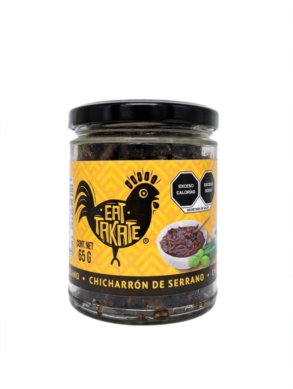 Chicharrón Chile Serrano Seco Eat-Takate 65 Gr