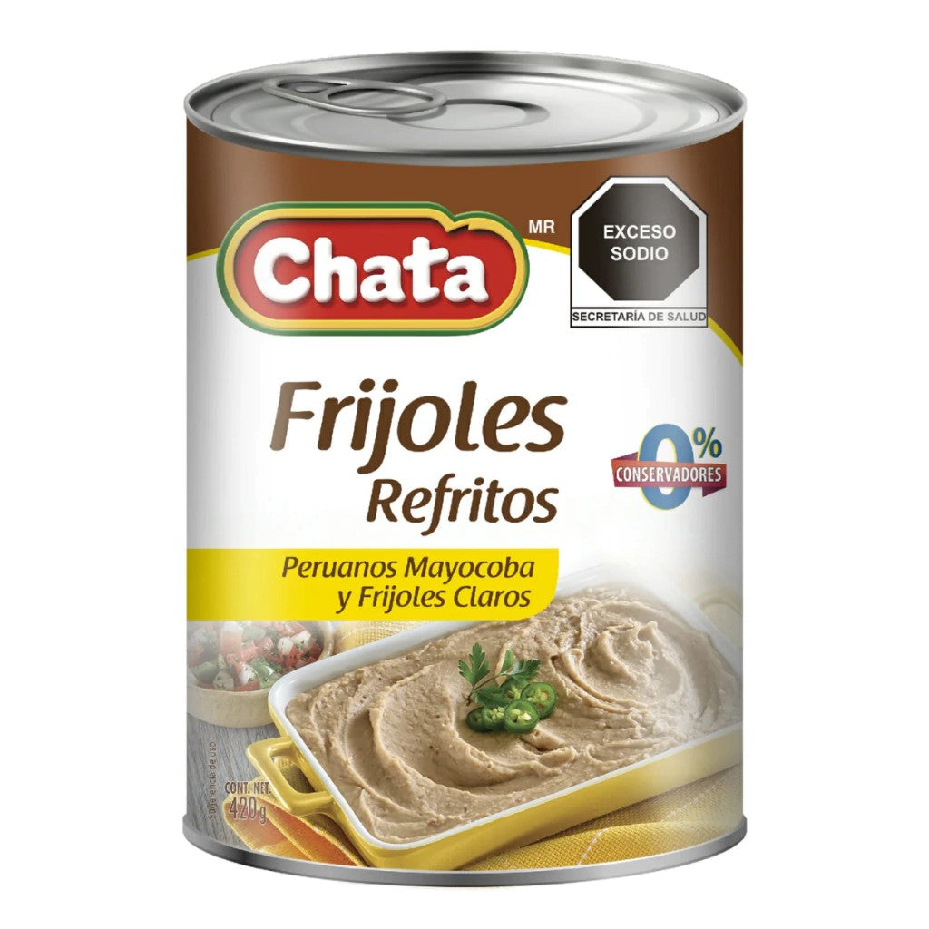 Frijoles Refritos Chata Lata 420 Gr