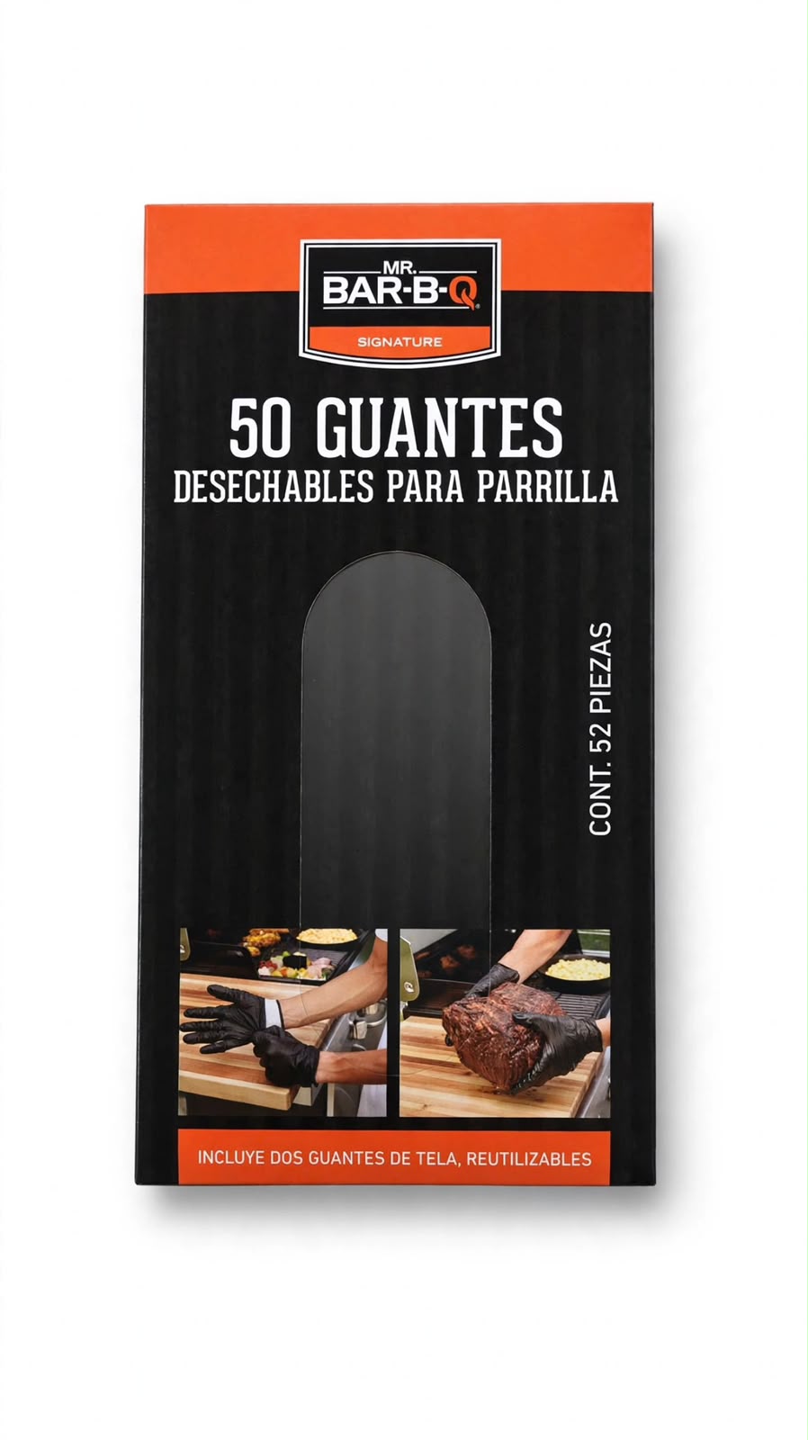 Mr. Barq Guantes Desechables Para Parrilla 52 Pzas