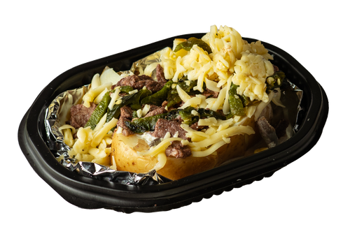 Papa Rellena con Carne Asada