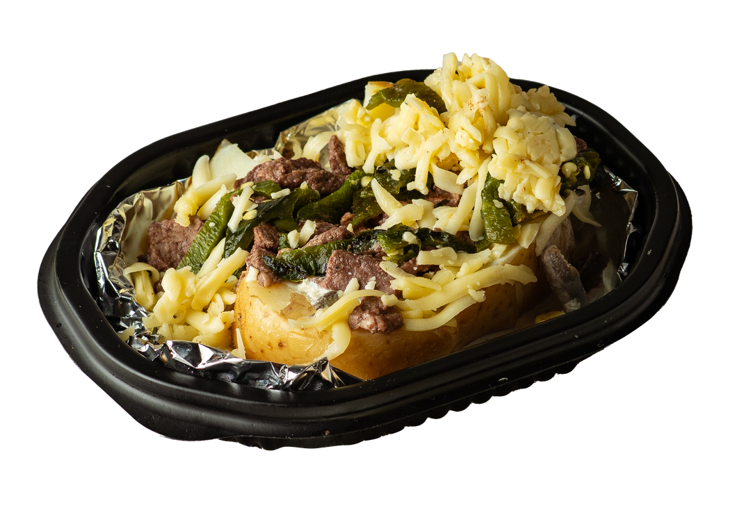 Papa Rellena con Carne Asada