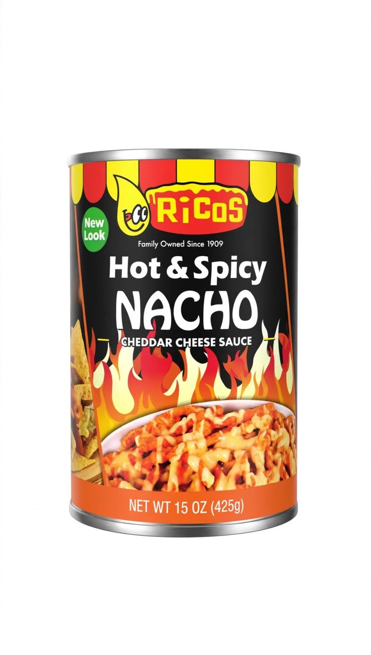 Ricos Queso Cheddar Hot Y Spicy 425 Gr