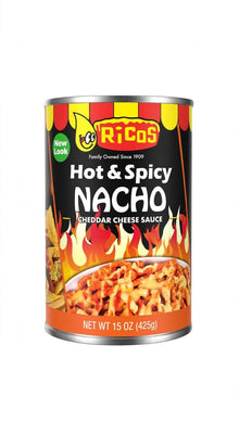 Ricos Queso Cheddar Hot Y Spicy 425 Gr