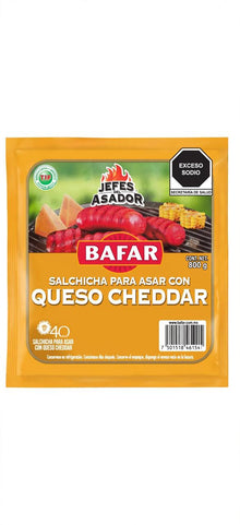 Salchicha P/Asar Con Queso Bafar 800 Gr