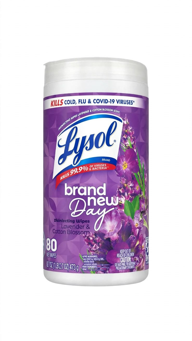 Toallas Desinfectantes Lysol Lavanda C/80