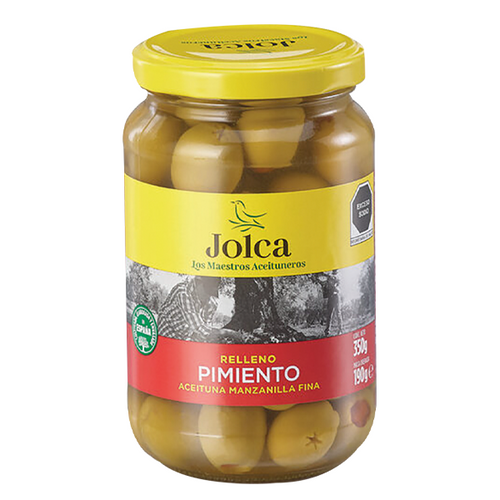 Aceituna rellena de pimiento la Jolca 350gr pza