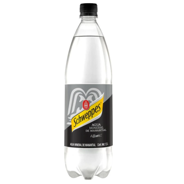 Agua mineral schweppes 1.5lts pza