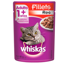 Alimento para gato filete res  whiskas 100gr