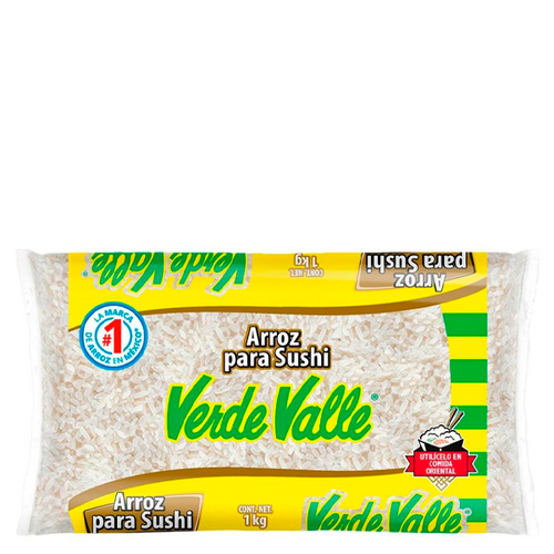 Arroz para sushi verde valle 1 kg