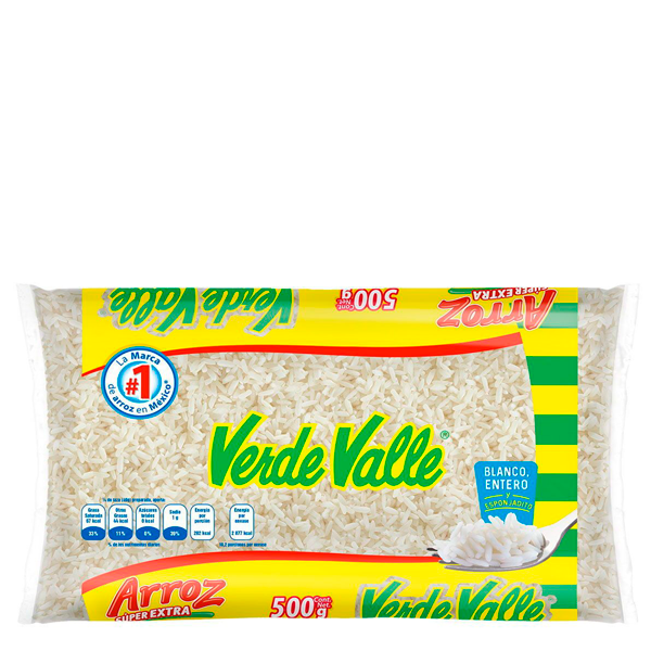 Arroz super extra verde valle 500 gr