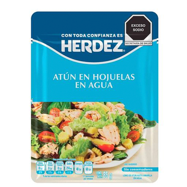 Atun pouch en agua herdez 85gr