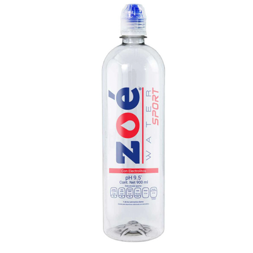 Agua alcalina sport zoé 900ml pza