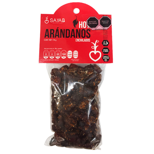 Arándanos con chile sayab 70gr pza
